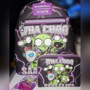 Brand New! Loungefly Nickelodeon Invader Zim Mini Backpack